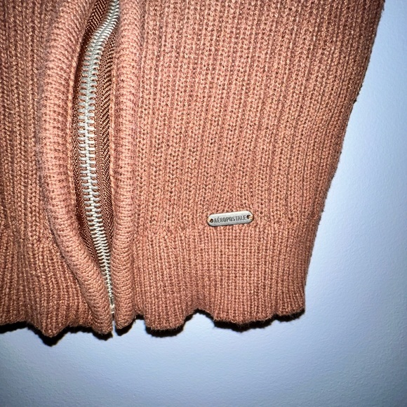 AÉROPOSTALE CROPPED BROWN VEST SIZE S - Picture 3 of 5